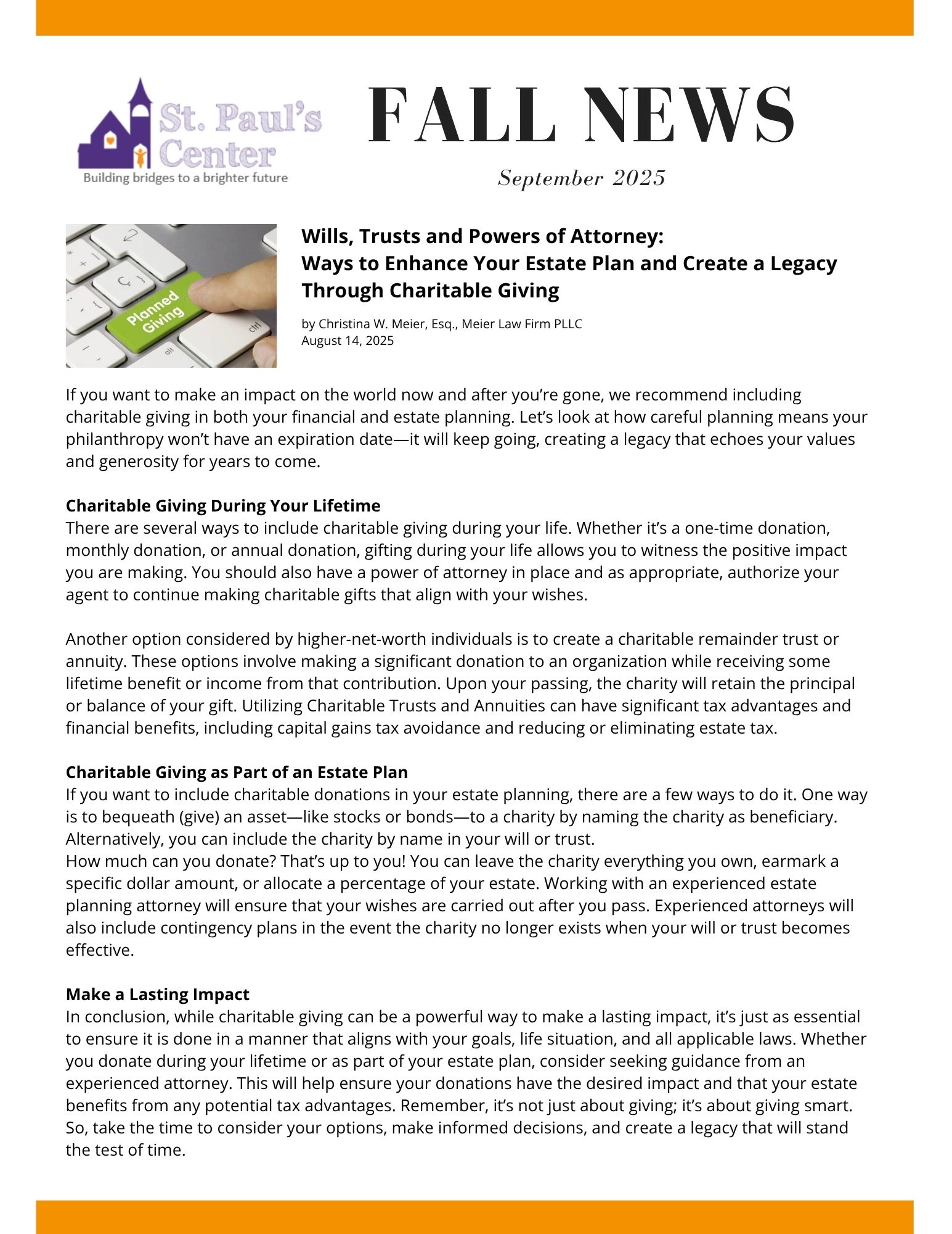 Fall 2025 Newsletter page 2